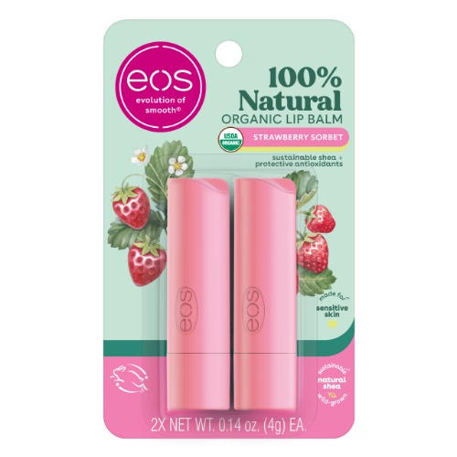 eos Organic Lip Balm - Strawberry Sorbet 