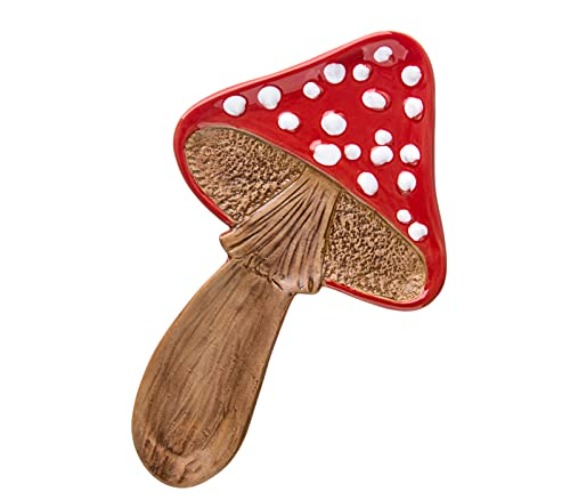 Spoon Rest Spoon Holder For Stove Top Cute Mushroom Spoon Rest For Kitchen Counter Ceramic Spatula Holder Utensil Rest