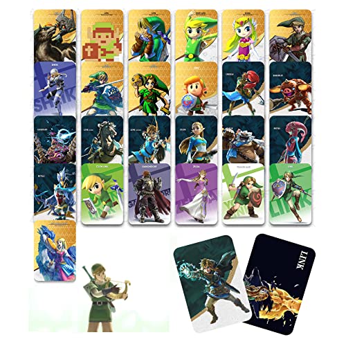 26PCS Mini NFC Cards for Tears of The Kingdom & Breath of The Wild, Compatible with Switch/Switch Lite Wii U New 3DS - 26PCS-Link