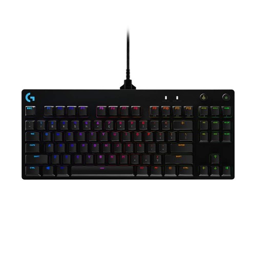 Logitech G PRO Mechanical Gaming Keyboard, Ultra Portable Tenkeyless Design, Detachable Micro USB Cable, 16.8 Million Color LIGHTSYNC RGB Backlit Keys - G Pro Keyboard Keyboard Only