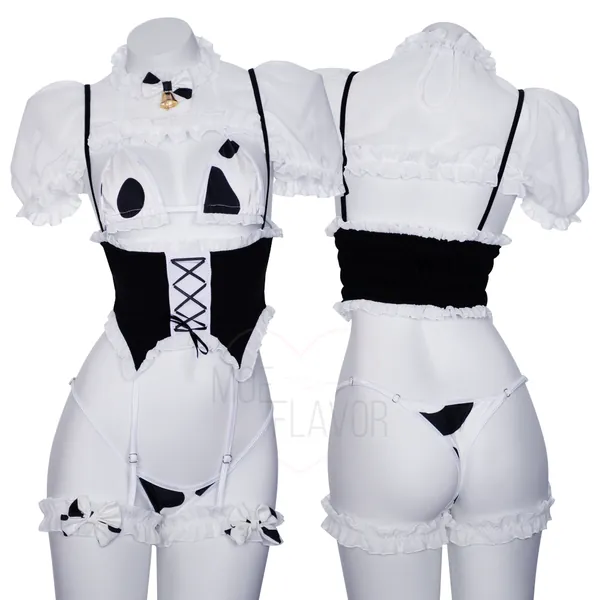 Milk & Cream Maid - Black / 3XL/4XL