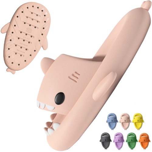 Somic Shark sliders Slippers Flip Flops Women cloud Shower Sandals Men cozy Thick Soled Shoes Anti Slip Bathroom Quick Dry Super Soft Unisex