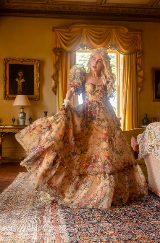 Gilded Age Sorority Gown | Yellow / XL