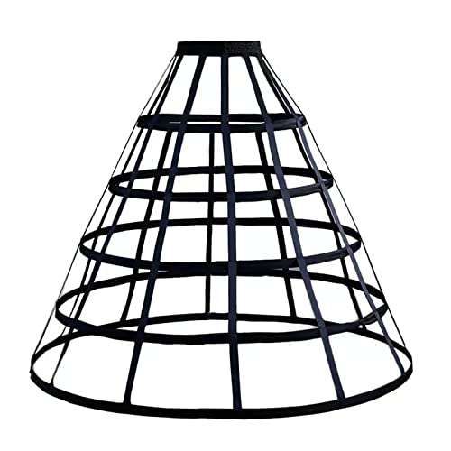 FairyCos Women Victorian Petticoat Wedding Bridal Underskirt Slip - One Size - Black 9