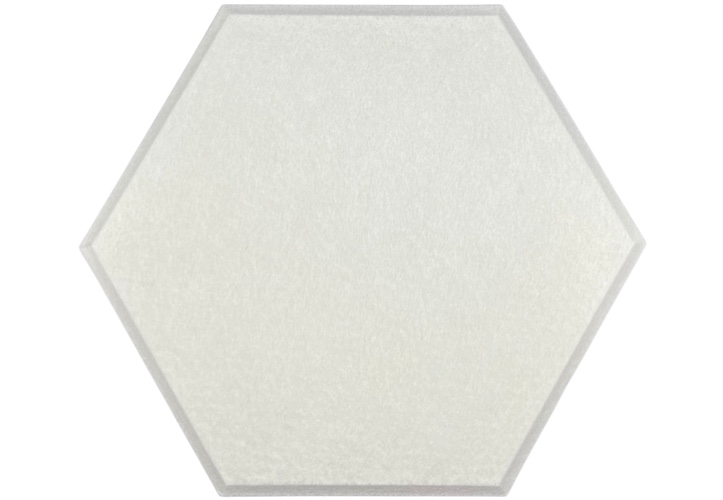 Hexagon PET Felt Acoustic Panels - 12 Pack - Eco Friendly Sound Absorption Panels - White