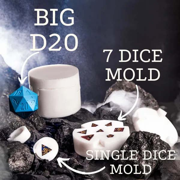 Dice Mold - Silicon Sharp Edge