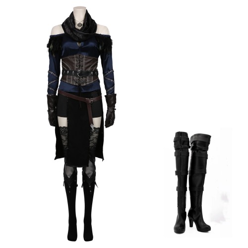 The Witcher 3 - Yennefer DLC Outfit Costume and Shoes
