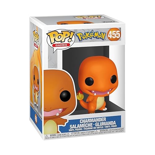 Funko Pop! Games: Pokemon - Charmander - Glumanda - Vinyl-Sammelfigur - Geschenkidee - Offizielle Handelswaren - Spielzeug Für Kinder und Erwachsene - Video Games Fans - Modellfigur Für Sammler - Single