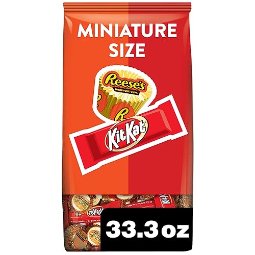 KIT KAT and REESE'S Assorted Milk Chocolate Flavored Candy Party Pack, 33.36 oz - 1.36 Pound (Pack of 1)