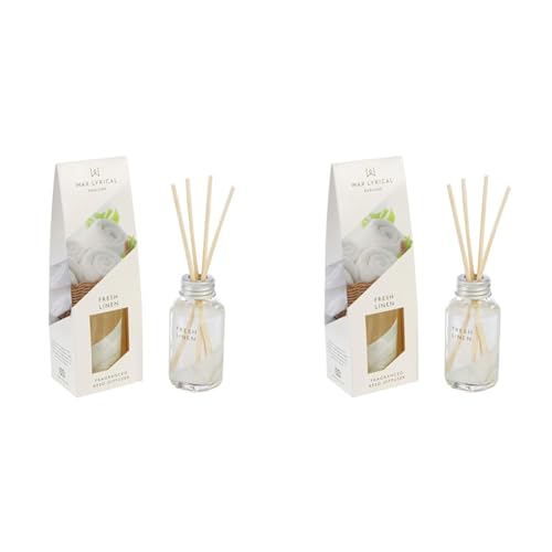 WAX LYRICAL Fresh Linen, 40ml Reed Diffuser (Pack of 2) - 40ml Reed Diffuser (Pack of 2)