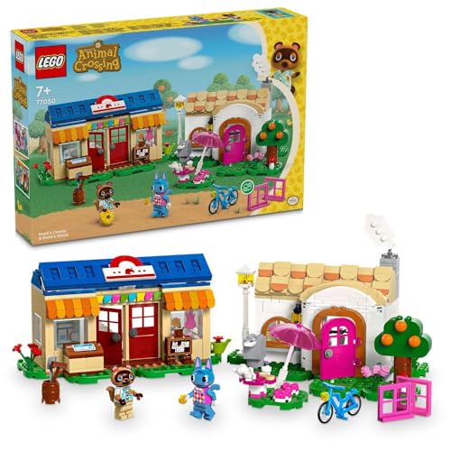 LEGO Animal Crossing Nook’s Cranny & Rosie's House Creative Building Toy for 7 Plus Year Old Kids, Girls & Boys, Includes 2 Characters from the Video Game Series, Birthday Gift Idea 77050