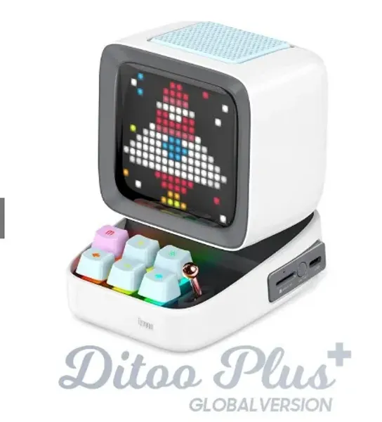 Divoom Ditoo Plus Global Version Pixel Art Game Portable Bluetooth Speaker With 16 X 16 LED App Controlled