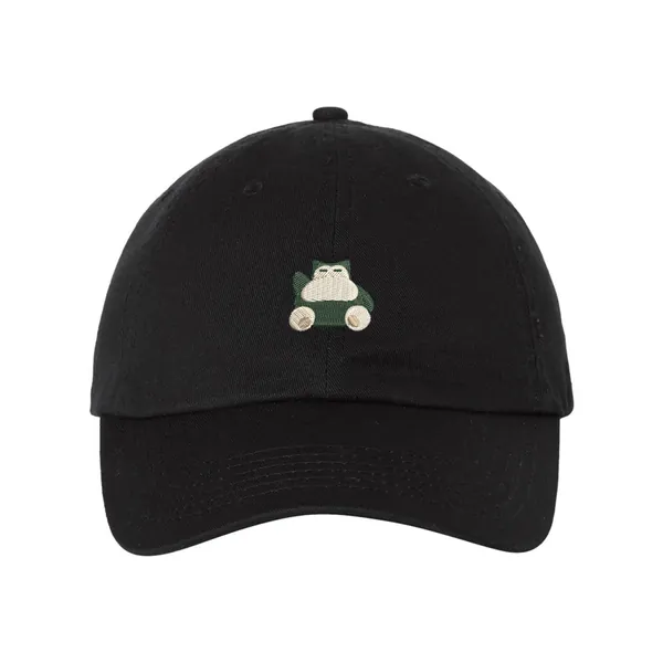 Snorlax, Pokemon Hat, Adjustable Dad Hat, Embroidered Cap