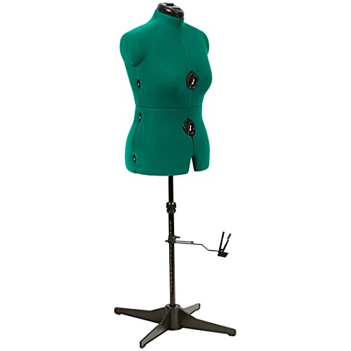 Dritz Sew You Adjustable Dress Form, Medium, Opal Green - Medium - Opal Green