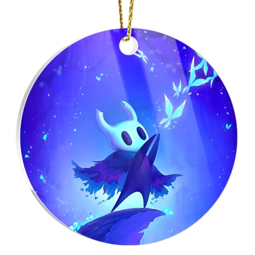 Ornament Hollow Acrylic Knight Clear Indie Memorial Game Xmas Tree Christmas Ornaments Home Decor Keepsake for Holidays