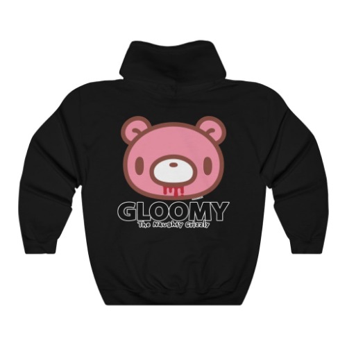 Gloomy Bear Traditional Unisex Heavy Blend™ Hooded Sweatshirt | Black / L