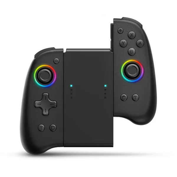 Joypad Controller, binbok Joypad Support 8 Colour Adjustable LED，Wake-up Function, Wireless Joy Con Controller with Dual Vibration and Gyroscope axis, L/R Switch Controller Joypad