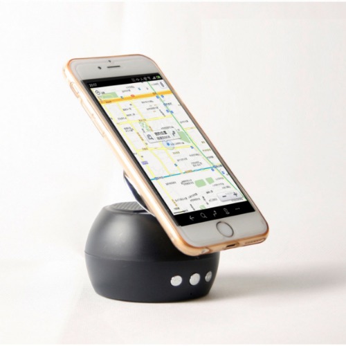 Mobile Magnet Holder And Speaker - BLACK