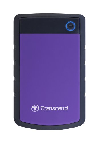 Transcend 4 TB Rugged Portable Hard Drive - Shock Resistant USB 3.1 Gen 1 StoreJet Purple - TS4TSJ25H3P - 4TB - Purple