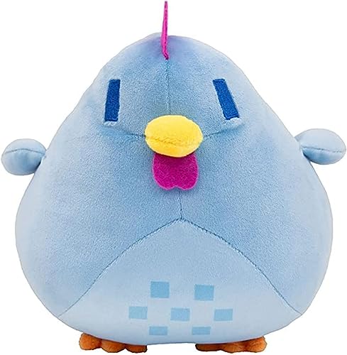 OZIF Stardew Plush Toy Valley Doll Chicken Figure Apple Juni Plush mo Plants Stuffed Animal Green Soft Plush Pillow, Best Gift for Your Family 10" (Blue) - Blue Chicken