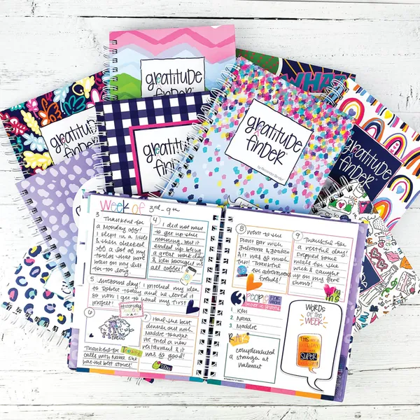 Gratitude Journal | 52 Week Daily Positive Thinking for Women & Girls with 165 Stickers | Self-Help Happiness | Gratitude Finder®