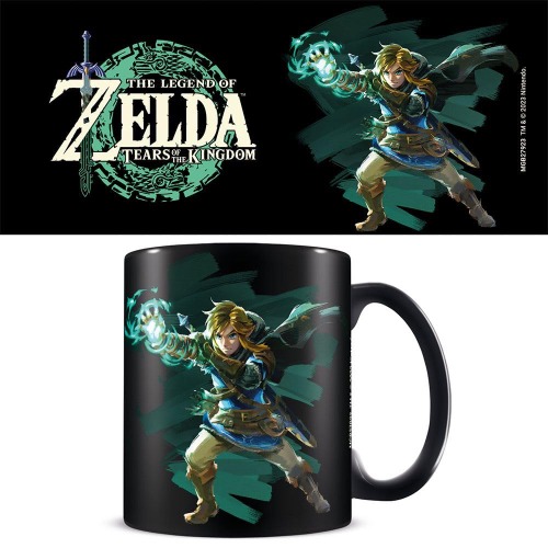 Pyramid International The Legend of Zelda: Tears of The Kingdom (Sacred Power) svart mugg, snygg och unik, 312 ml, en storlek