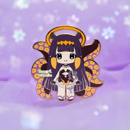 Holo Vtuber Ina Enamel Pin, Fan Merch - [A Grade] / Simple Rubber Back