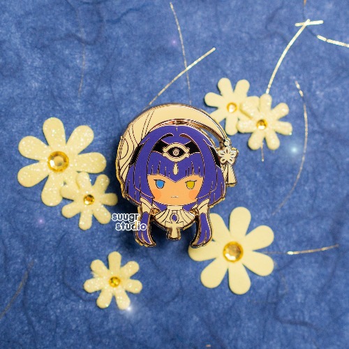 Genshin Impact Sumeru Dehya & Candace Hard Enamel Pin - Candace / [A Grade] / Simple Rubber Back