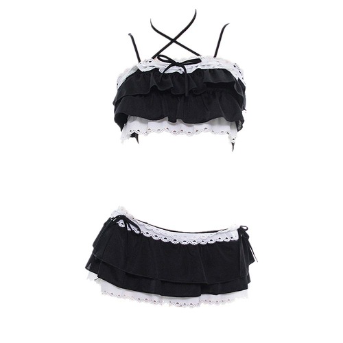 Summer Time Swimwear! Two Piece Frilly Bikini