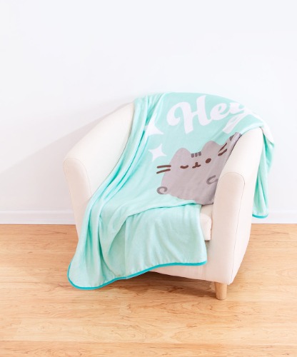 Pusheen Hey Throw Blanket | Default Title