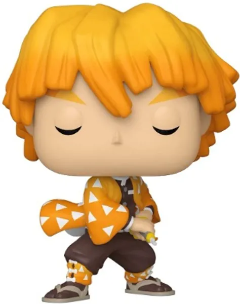 Funko POP Animation: Demon Slayer - Zenitsu Agatsuma, Multicolor, 3.75 inches