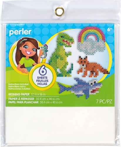 Perler Ironing Paper Beads Crafts for Kids, 12'' x 16'', 7 Pieces