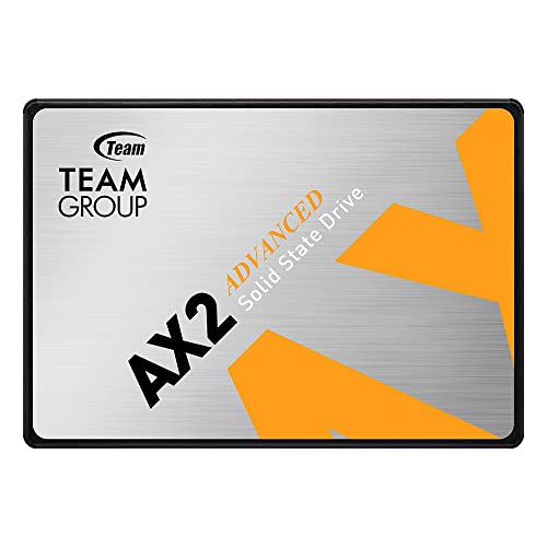 TEAMGROUP AX2 2TB 3D NAND TLC 2.5 Inch SATA III Internal Solid State Drive SSD (Read Speed up to 550 MB/s) Compatible with Laptop & PC Desktop T253A3002T0C101 - 2TB - Advanced (AX2)