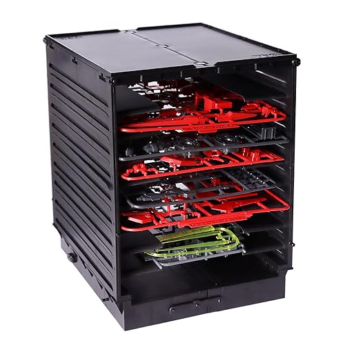 GUNDDIYCLUB Gundam HG Model Shelf, Plastic Parts Shelf, Zoids Board Organizer, Suitable for 1/144 model boards, Tool Storage Container, PMKJ010