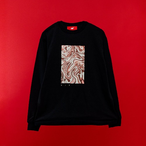 Long sleeve T-shirt【Shion】 | Black / XL