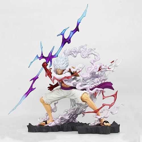 Luffy Figure, Gear 5 Luffy Action Figure, 11" Anime Statues Figurine Birthday Toy Collection Gifts PVC