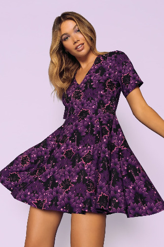 Ghost-type Forest V Dress | M / Purple