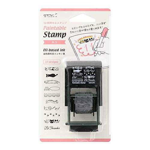 DESIGNPHIL 35380006 Midori Stamp Cat Pattern