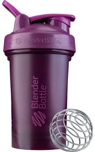 BlenderBottle Classic V2 Shaker Bottle Perfect for Protein Shakes and Pre Workout, 20-Ounce, Plum - Plum 20-Ounce
