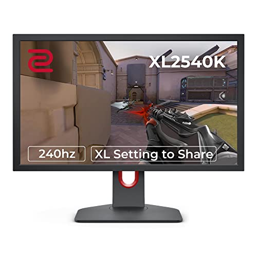 BenQ ZOWIE XL2540K Esports Gaming Monitor | 24.5 inch 240Hz XL Setting to Share | 120Hz Compatible for PS5 and Xbox Series X - XL2540K (24.5 inch, 240 Hz, 1ms, XL Setting to Share)