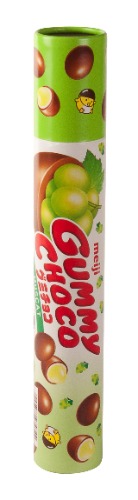 Meiji Gummy Choco Muscat, 2.86-Ounce Tubes (6 Pack) - Chocolate - 2.86 Ounce (Pack of 6)