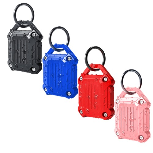 Dovick- Waterproof Airtag Keychain Holder Case,Screw Full Cover Compatible with Apple Air Tag Tracker Key Ring(Mix 4 Pack) - Z2-Mix 4Pack