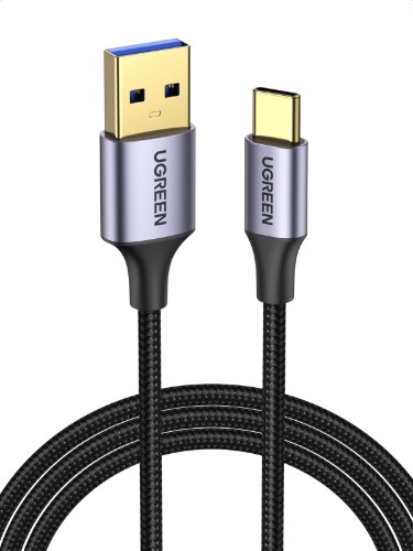 UGREEN USB 3.0 Laddningskabel USB C Kabel Snabbladdning 3.0 Typ C Snabbladdningskabel Kompatibel med Galaxy S21 S20 S10 S9 S8 A51 A20e A21s Z Flip Huawei P30 Lite Redmi Note 9T Note 8 etc. (1M)
