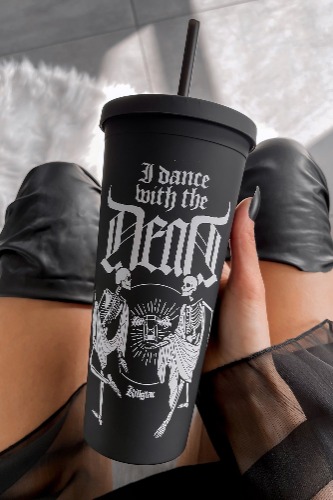 Danse Macabre Cold Brew Cup | One Size / Black / 100% BPA Free Plastic