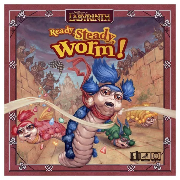 Jim Henson's Labyrinth: Ready, Steady, Worm! Board Game (Pre-order) [In Stock, Ship Today]