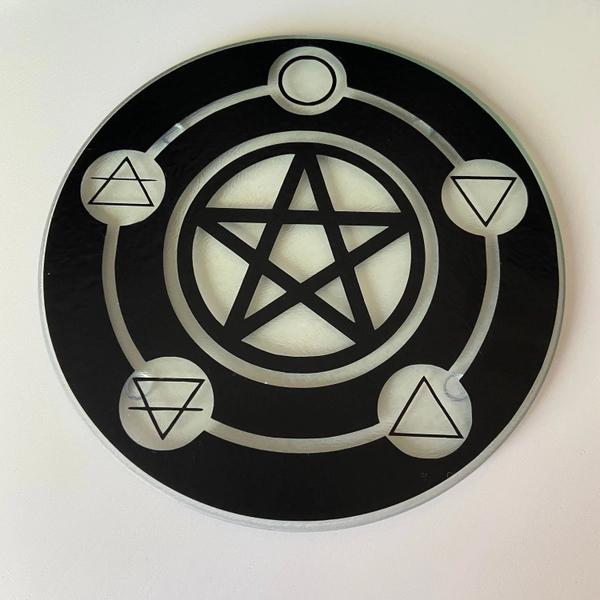 ALTAR Plate | PENTACLE Plate | Witchcraft Plate