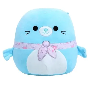 Squishmallows Dorgee the Blue Seal with Scarf 8 Inch Plush | BoxLunch