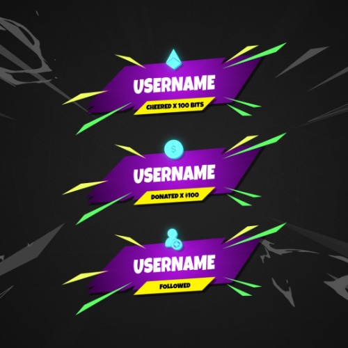 Royale Animated Stream Alerts - Royale / 2D Animated