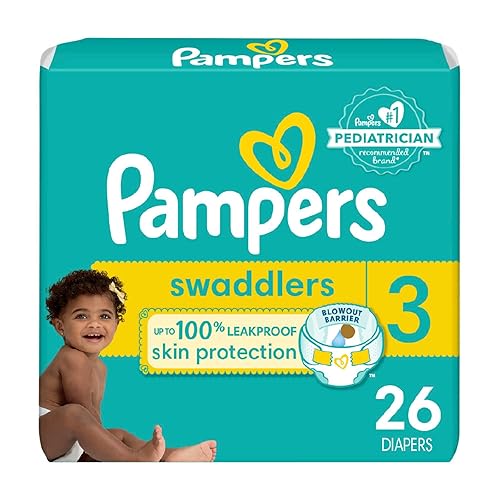 Pampers Baby Diapers - Swaddlers - Size 3, 26 Count, Ultra Absorbent Disposable Infant Diaper - Size 3 - 26