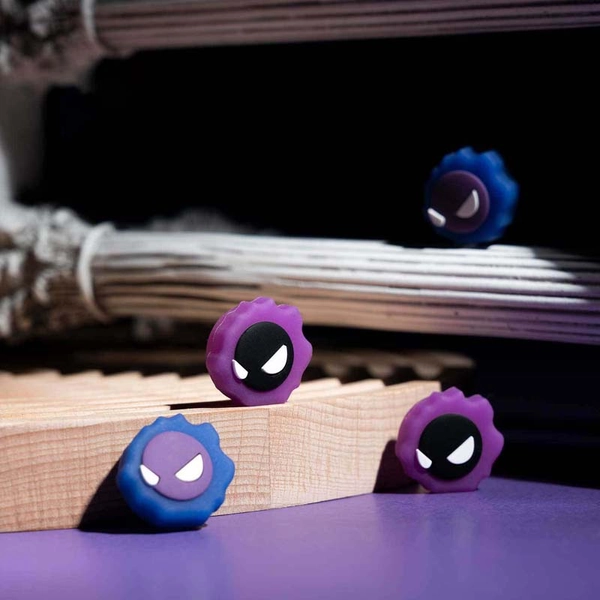 Glow in the Dark Gastly Switch Thumb Grips Ghost Analog Caps Halloween - Switch Pro Controller